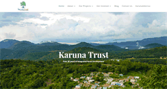 Desktop Screenshot of karunatrust.com
